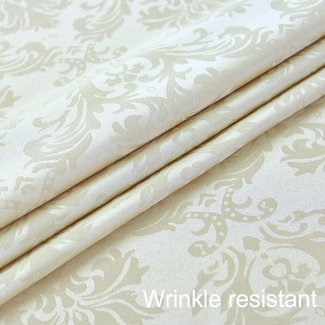 SASTYBALE Rectangle Tablecloth - 60 x 102 Inch Beige Cr