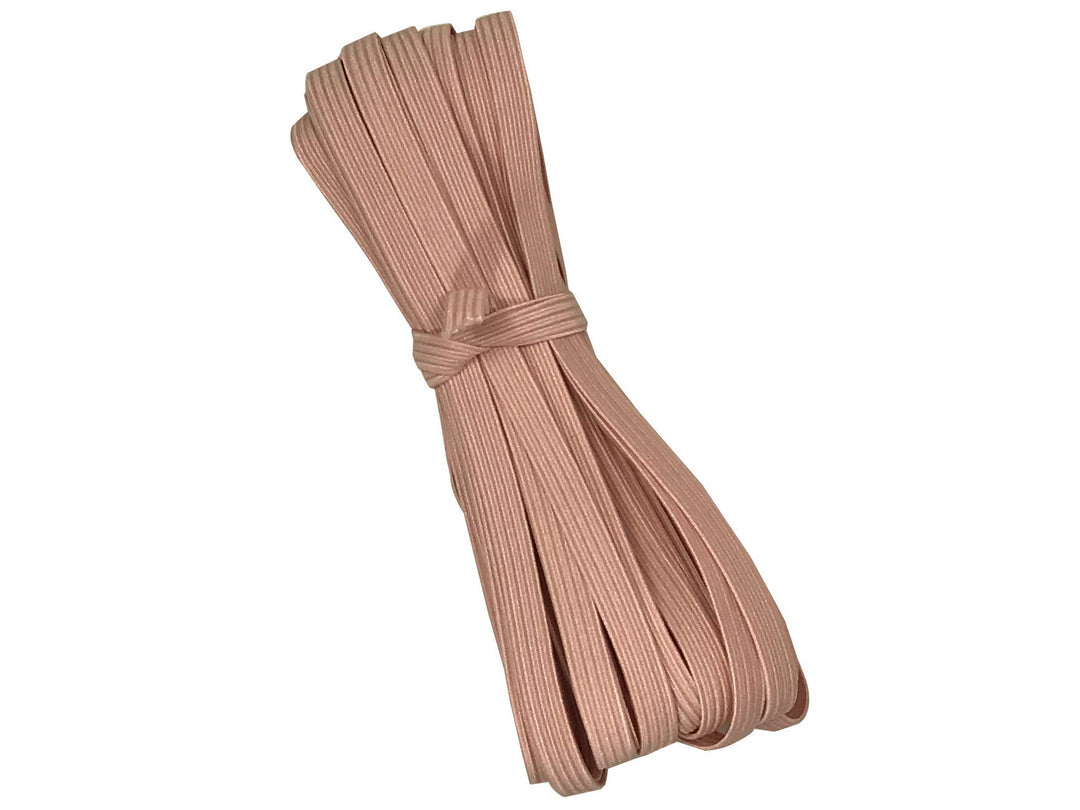 1/4 Elastic 10 yards Bundle, Braided Skinny Elastic for Face Masks, Headbands or Hair Ties (Burgundy)