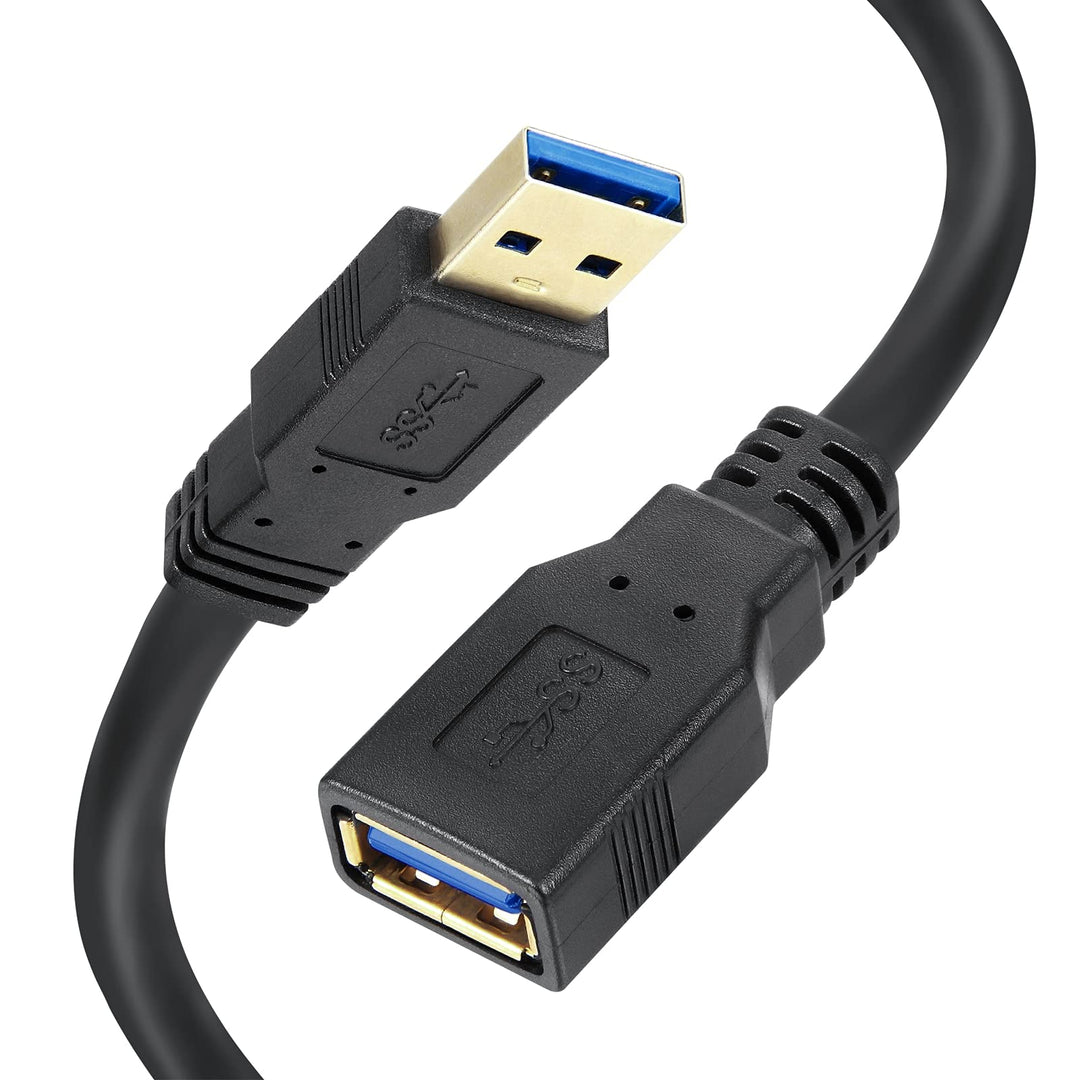 USB 3.0 Extension Cable 20 FT,USB Extender Cable 20 FT Type A Male to A Female High Speed 3.0 USB Cable 20FT Black