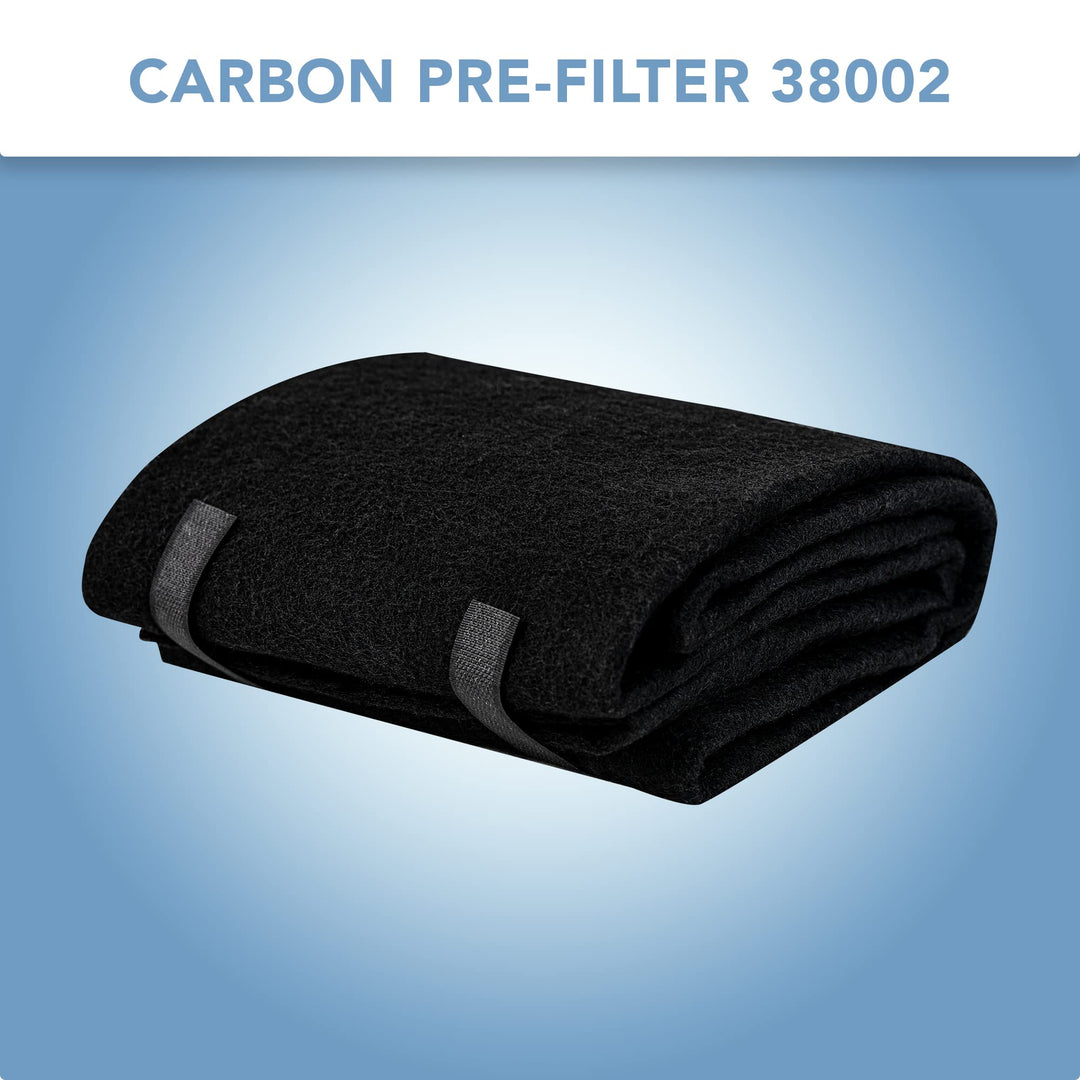 – Pack of 1, Premium Cut-to-Fit Activated Carbon Pre-Filter Pad Compatible with 38002 Models – Fresh &amp; Filtered Air for Indoor and Home – Charcoal Air Filter Sheet – 16 x 48 – Black