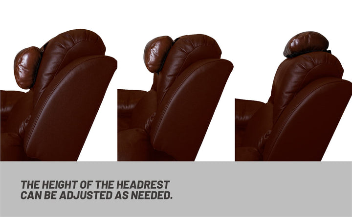 BOWERBIRD Genuine Leather Recliner Head Pillow-Head and