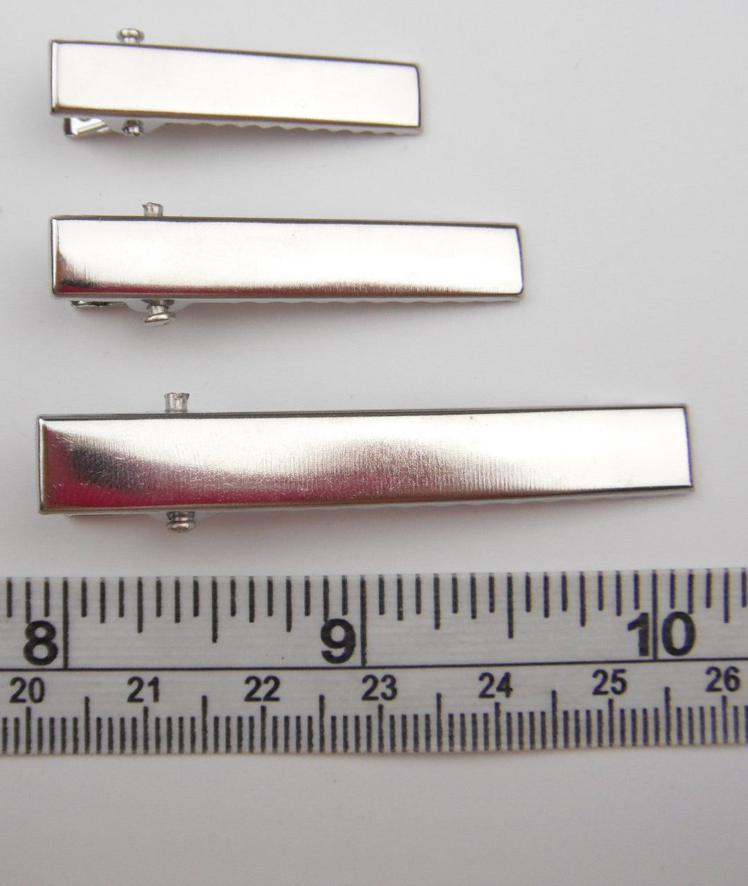 ALL in ONE DIY Hair Clip Kit: Assorted Size Flat Single Prong Metal Alligator Clip 33mm 40mm 58mm (30pcs)