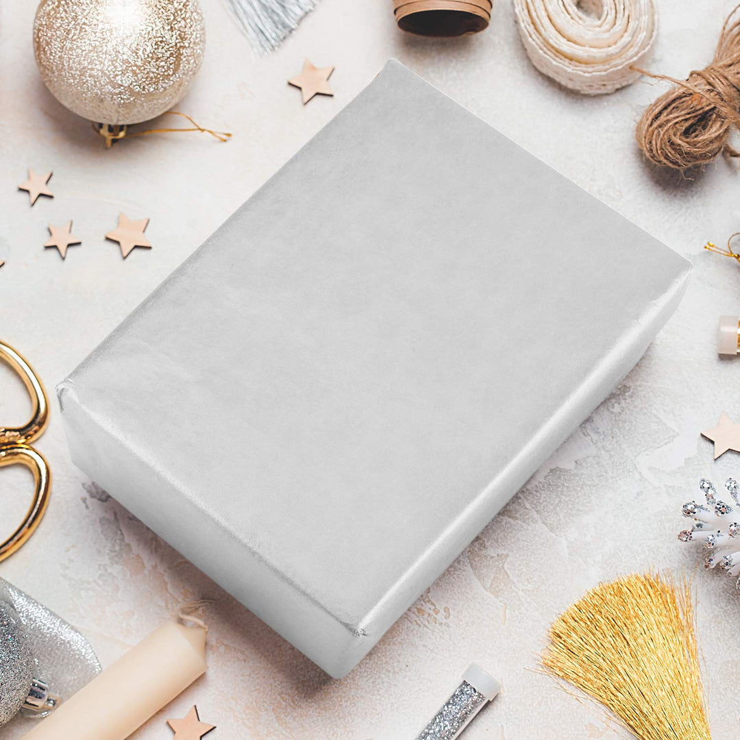 MIAHART 50 Sheets Silver Tissue Paper Bulk 20X14 Inch M