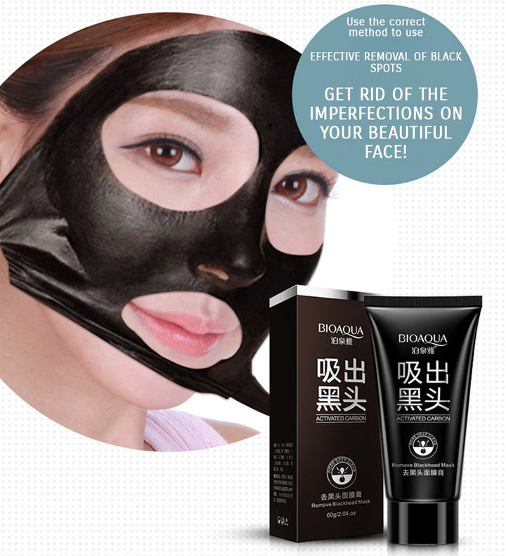 BIOAQUA Blackhead Remover Black Spots Mask Nose Pilaten Acne Purifying Peel Off Charcoal Deeply Cleanses Pores Skin …