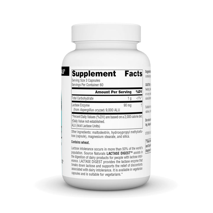 Lactase Digest, for Lactose Intolerance* - 180 Capsules