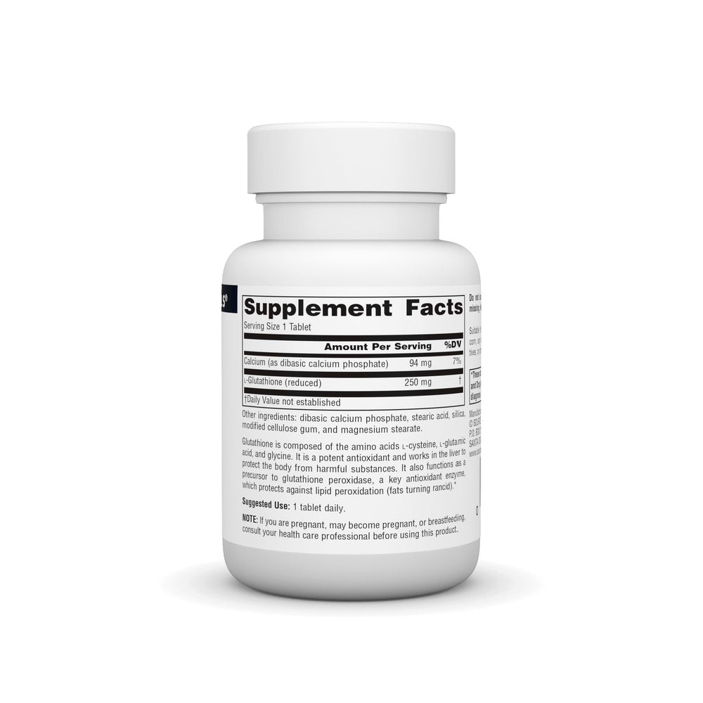 Glutathione, Supplement for Liver Support, 250mg - 60 Tablets