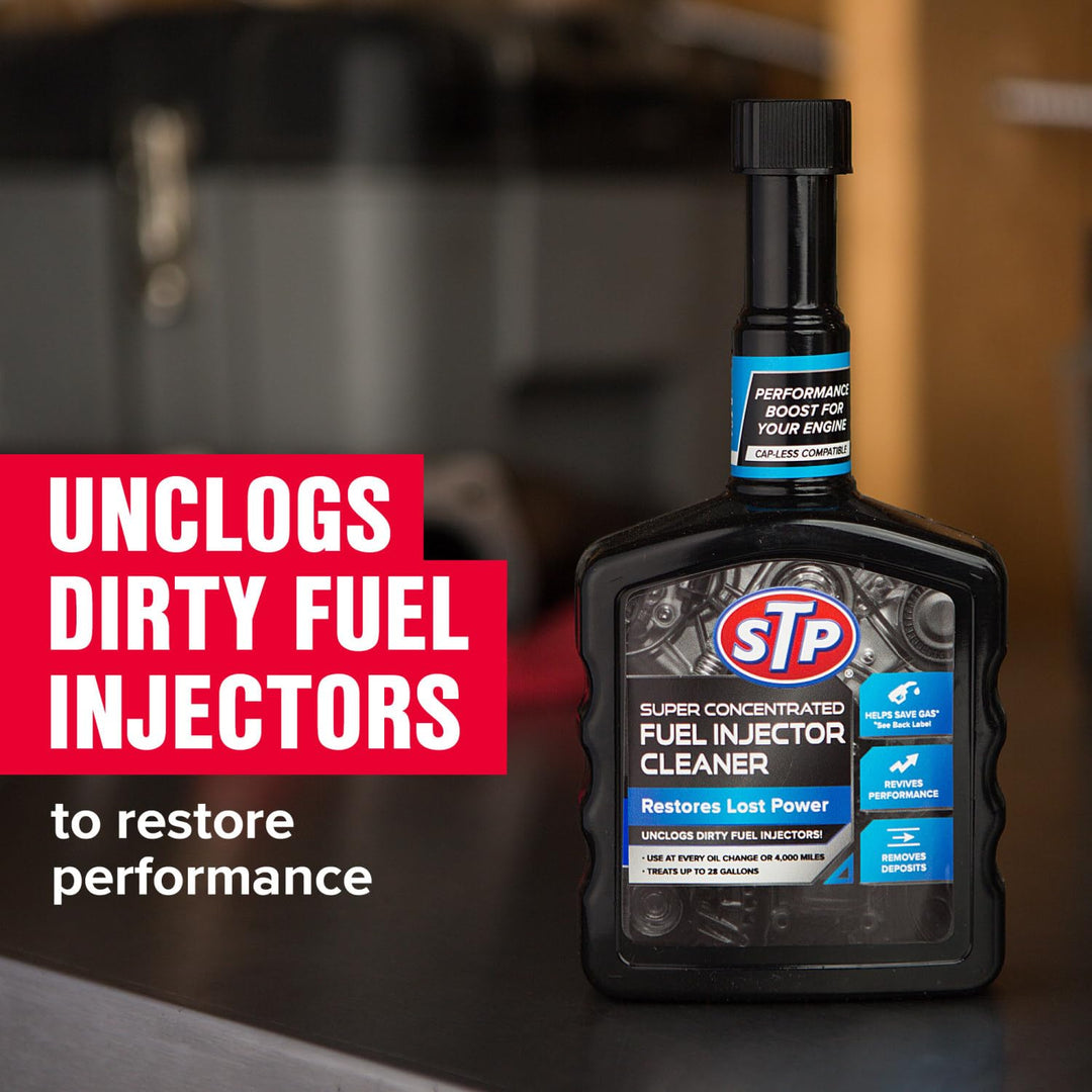 Super Concentrated Fuel Injector Cleaner, Injector Cleaner Unclogs Dirty Fuel Injectors and Restores Lost Power, 12 Oz