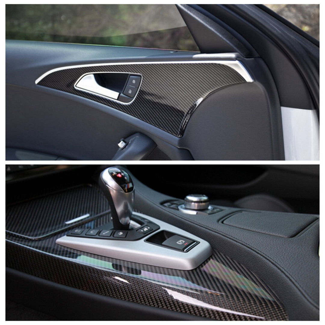 DIYAH High Gloss 6D Black Carbon Fiber Vinyl Wrap Stick