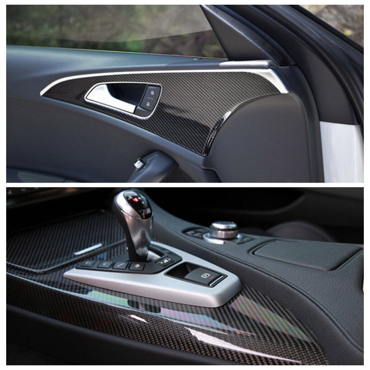 DIYAH High Gloss 6D Black Carbon Fiber Vinyl Wrap Stick