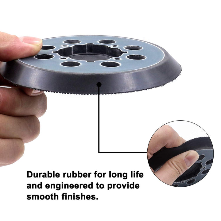 5-Inch Hook and Loop Replacement Sander Pad,Fit for DWE6423,DWE6423K,DWE6421,DWE6421K,DCW210B,Compatible with DEWALT Random Orbit Sander DWE64233, N329079 Parts