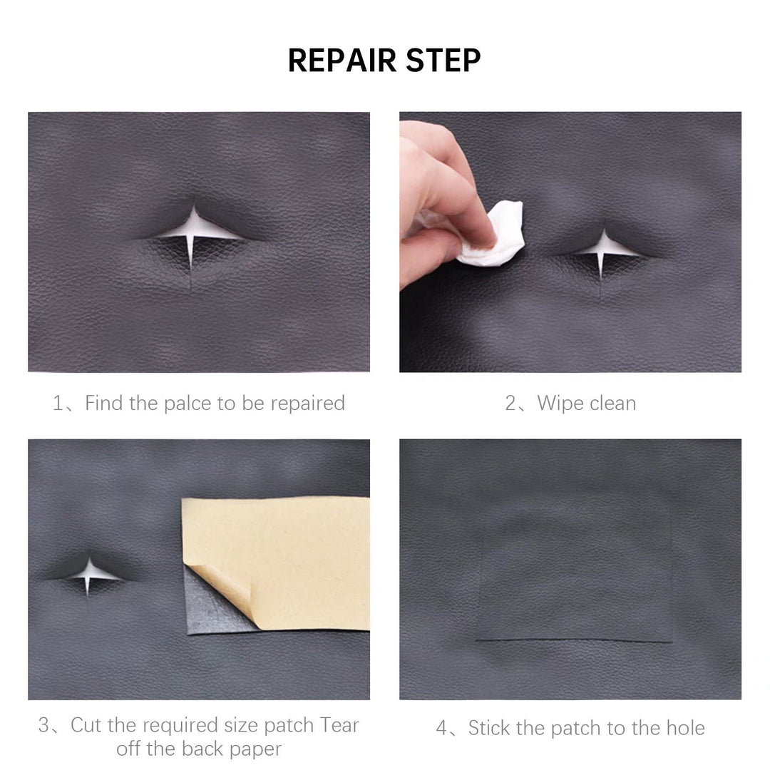 Leather Repair Patch for Couches 15.7 * 48inch Large Self-Adhesive Leather Repair Tape Patches kit for Couch Car Seats Sofa Furniture Vinyl Chair Fabric Fix Tear (Dark Brown,15.7×48 inch)