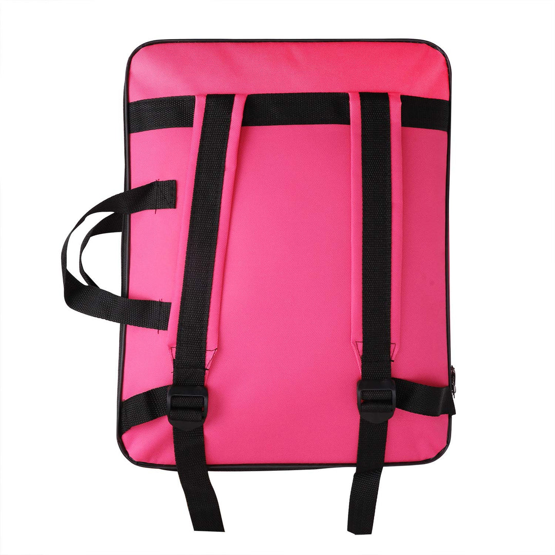 Water-Resistant Art Portfolio Carry Bag A3 Art Work Portfolio Tote Drawing Board Bag Portable Painting Sketch Pad Storage Bag Professional Art Organizer for Palette Paints Brushes