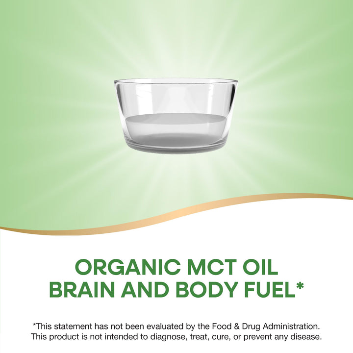 Nature&#39;s Way Organic MCT Oil, 30 Fl Oz, Brain and Body Fuel from Coconuts*, C8 Caprylic Acid and C10 Capric Acid, Keto and Paleo Certified, Organic, Non-GMO Project Verified (Packaging May Vary)