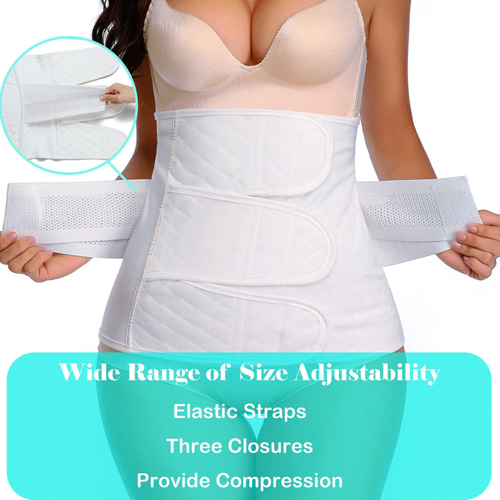 PAZ WEAN C Section Recovery Belt Post Partum Waist Trainer For Women C-Section Recovery Belly Band Post Delivery Belly Band Pink