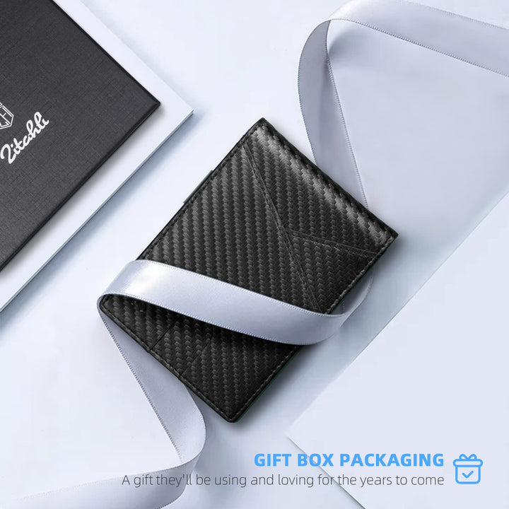 Zitahli Wallet for Men - with Money Clip Slim Leather S