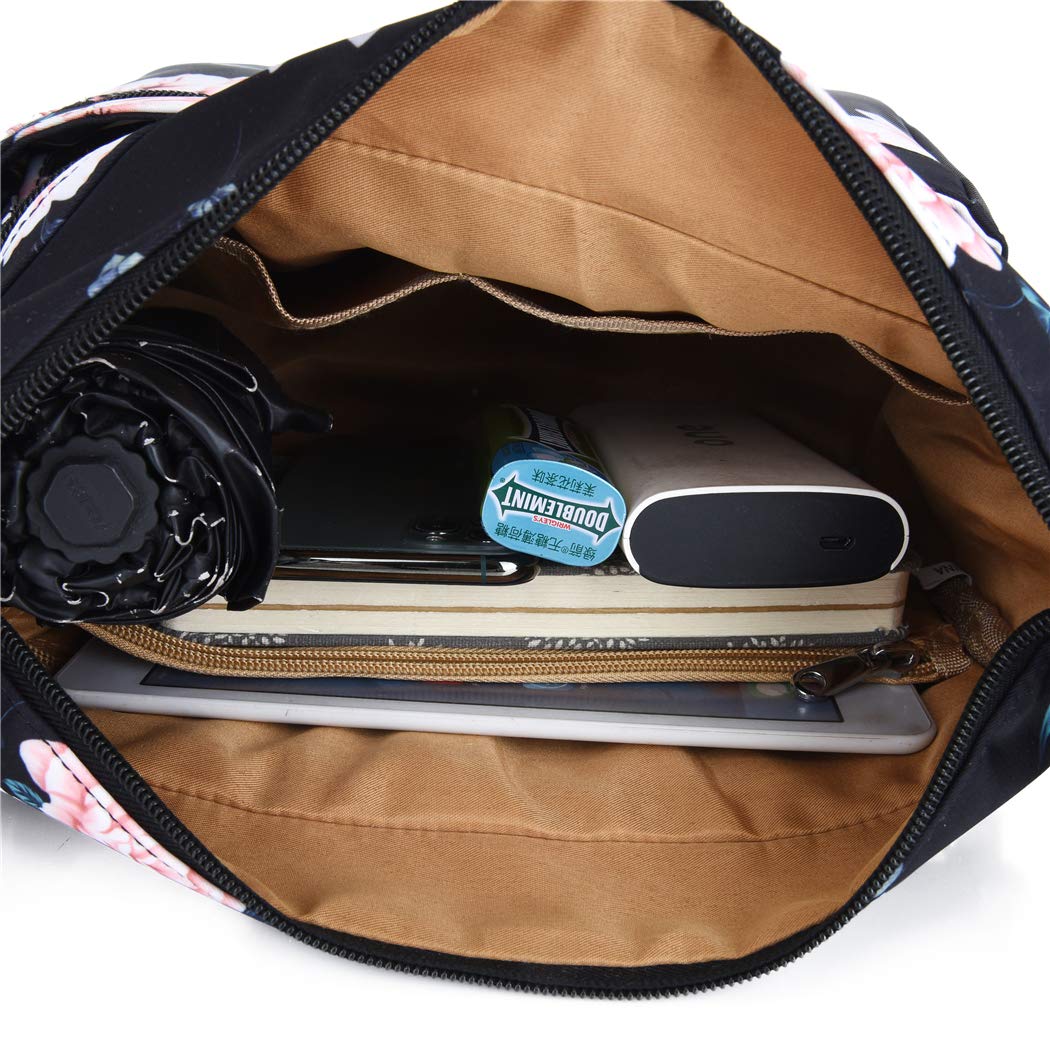 Purses and Shoulder Handbags for Women Crossbody Bag Messenger Bags (Floral-Heart)