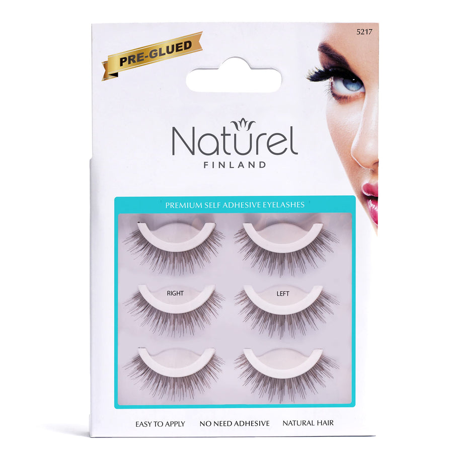 Reusable self adhesive eyelashes, False eyelashes, Whispies eyelashes, Natural eyelashes, False lashes, Lightweight multipack, 3 sets