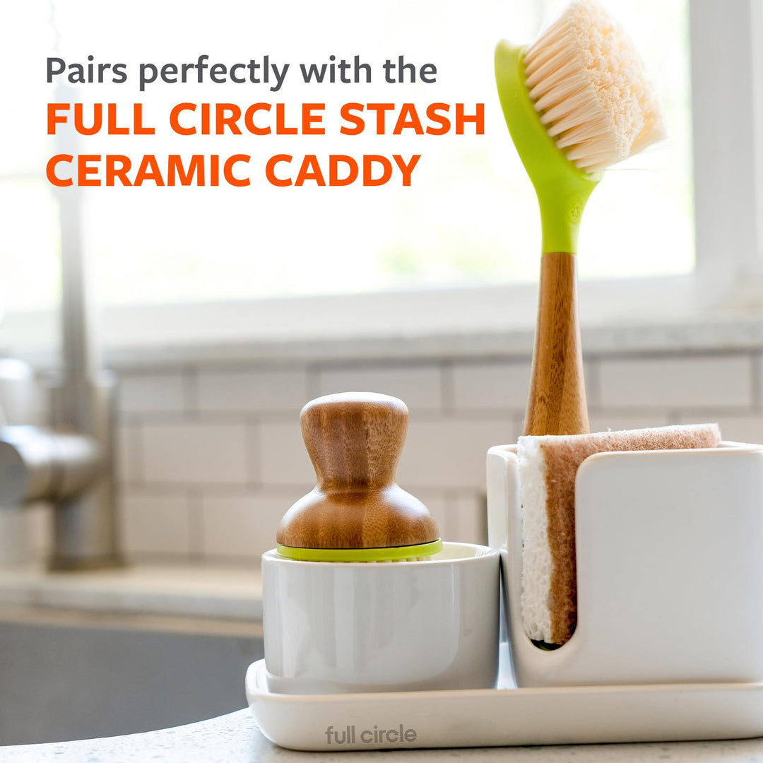 Full Circle Bubble Up- Eco-Friendly Bamboo Dish Brush &