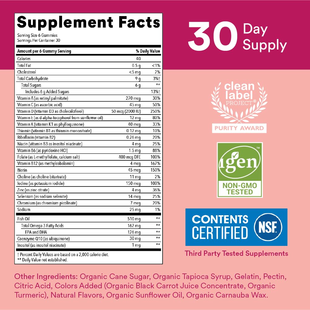 SmartyPants Women&#39;s Multivitamin Gummies: Omega