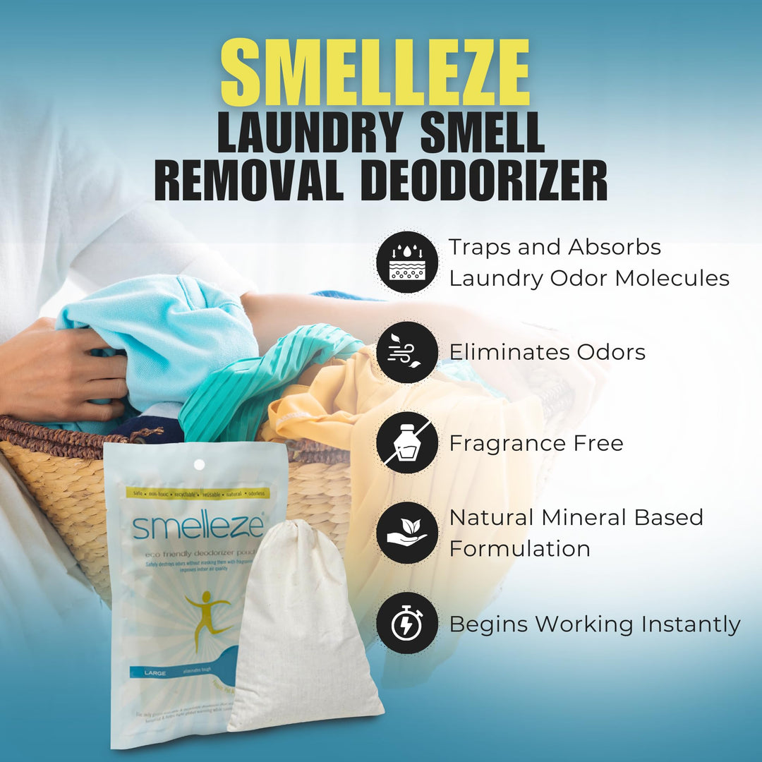 Imtek Environmental 23200 Smelleze Reusable Laundry Odor Removal Pouch - Medium