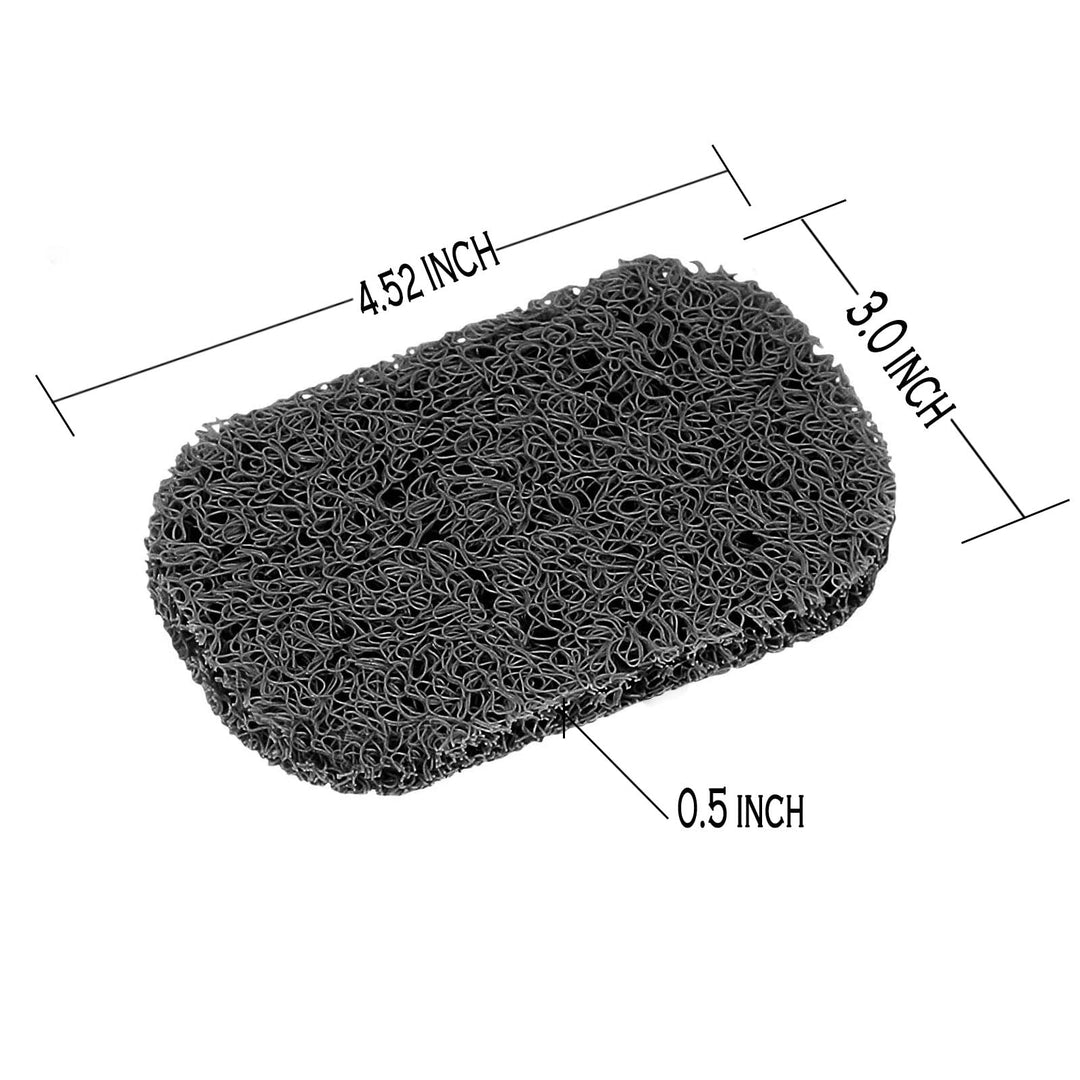 Soap Saver Pads, Non-Slip Soap Holder Pad, Self Draining Soap Bar Holder Pads, Soap Saver Dish for Shower Kitchen Bathroom Travel Hotel Cleaning Supplies (Gray, 4)