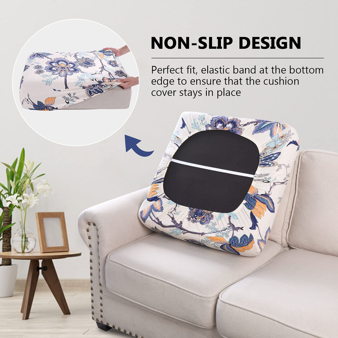 hyha Printed Couch Cushion Covers, Floral Sofa Cushion 