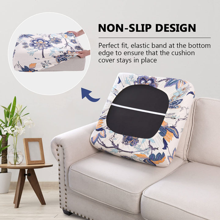 hyha Printed Couch Cushion Covers, Floral Sofa Cushion 