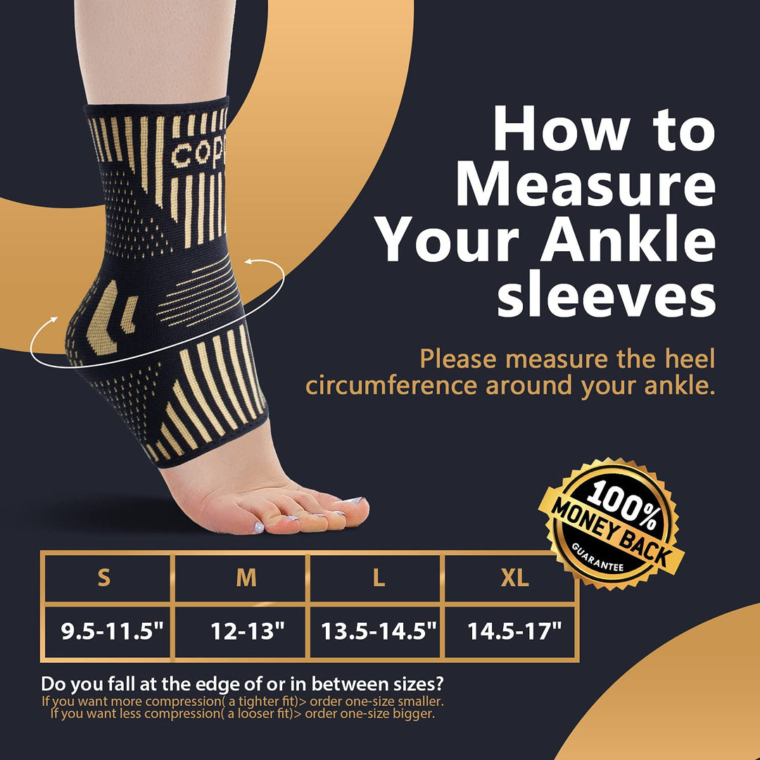Lusenone Copper Ankle Brace Support for Men &amp; W