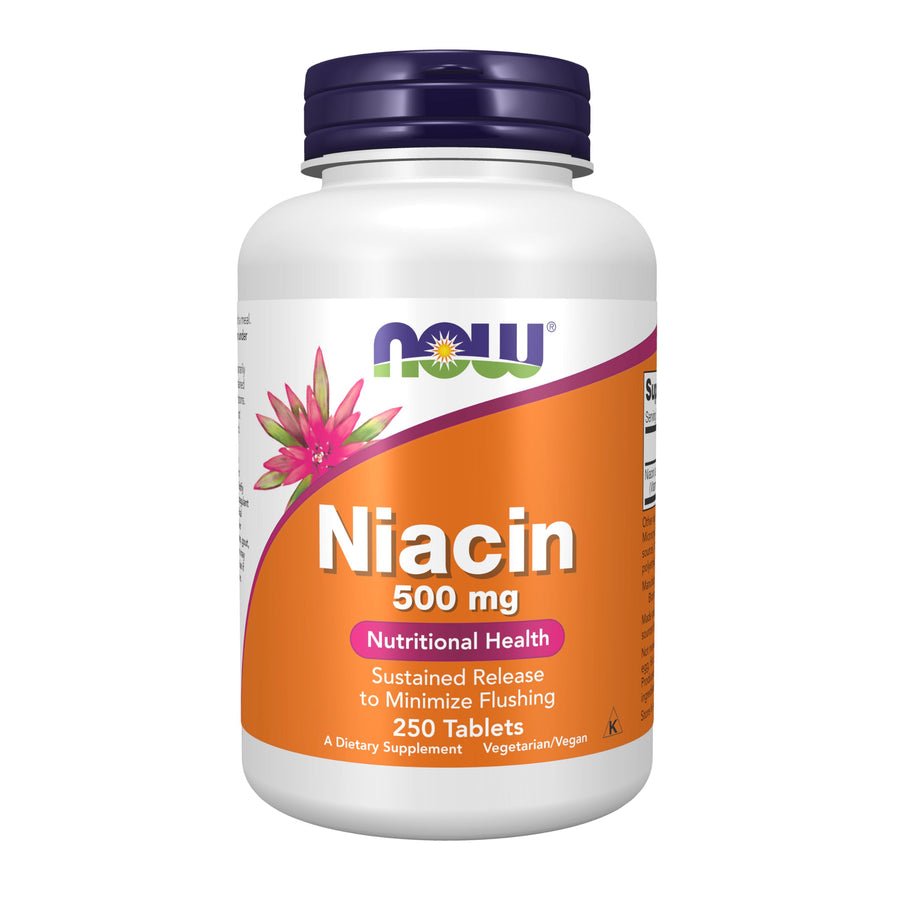 NOW Foods Supplements, Niacin (Vitamin B-3) 500 mg, Sus