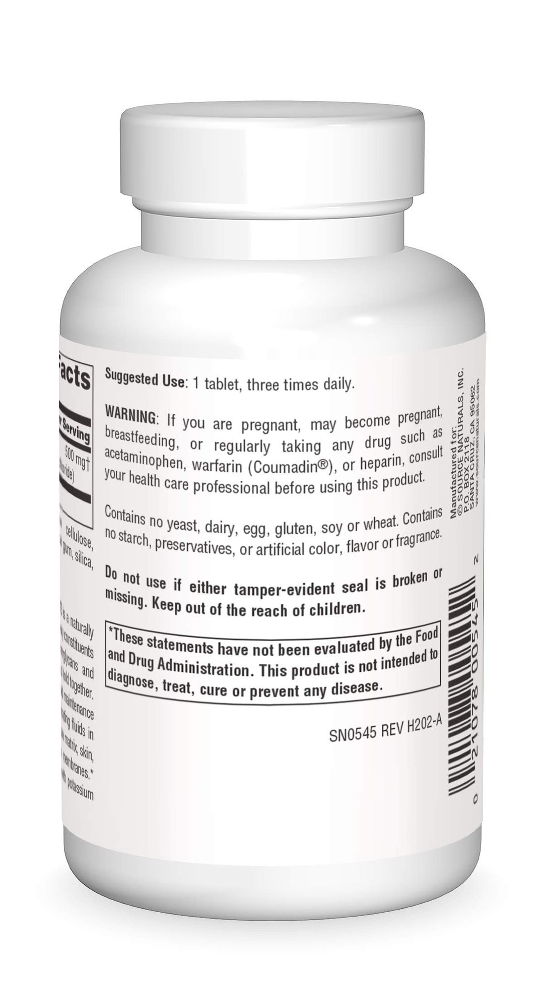 Source Naturals Glucosamine Sulfate, Sodium-Free, for J