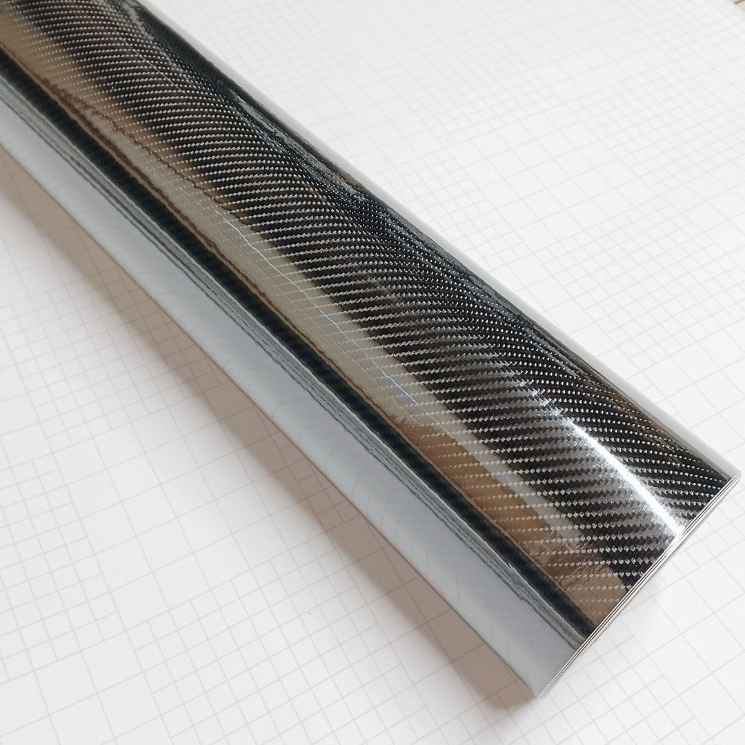 DIYAH High Gloss 6D Black Carbon Fiber Vinyl Wrap Stick