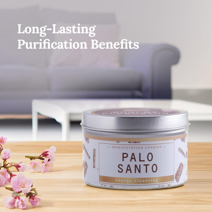 Manifestation Candles Palo Santo Purification and Chakr