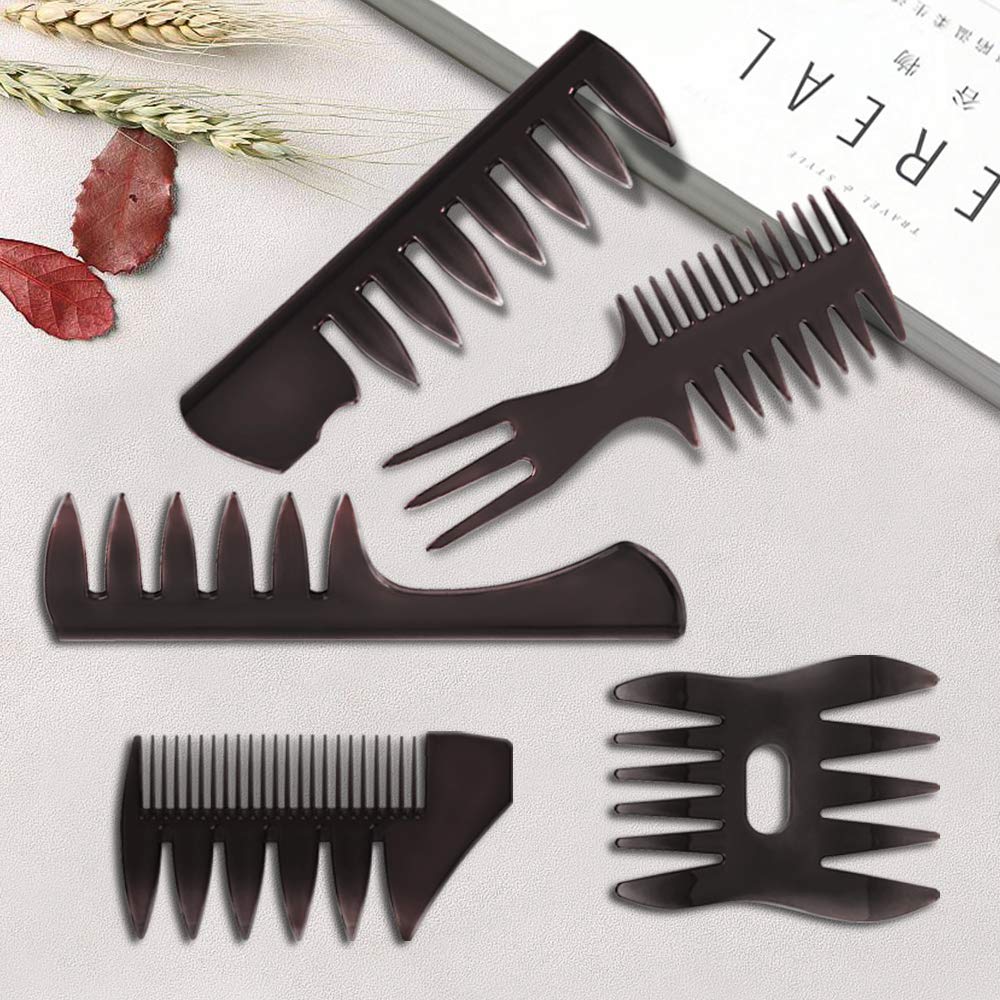 Mens Styling Comb,10Pcs Double Side Tail Combs with Afro Pick Barber Wide Tooth Comb,Professional Shaping & Wet Pick Pompadour Comb for Men Ladies Hair Hairstyle