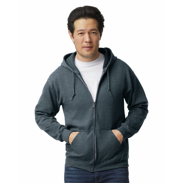 Gildan Adult Fleece Zip Hoodie Sweatshirt, Style G18600