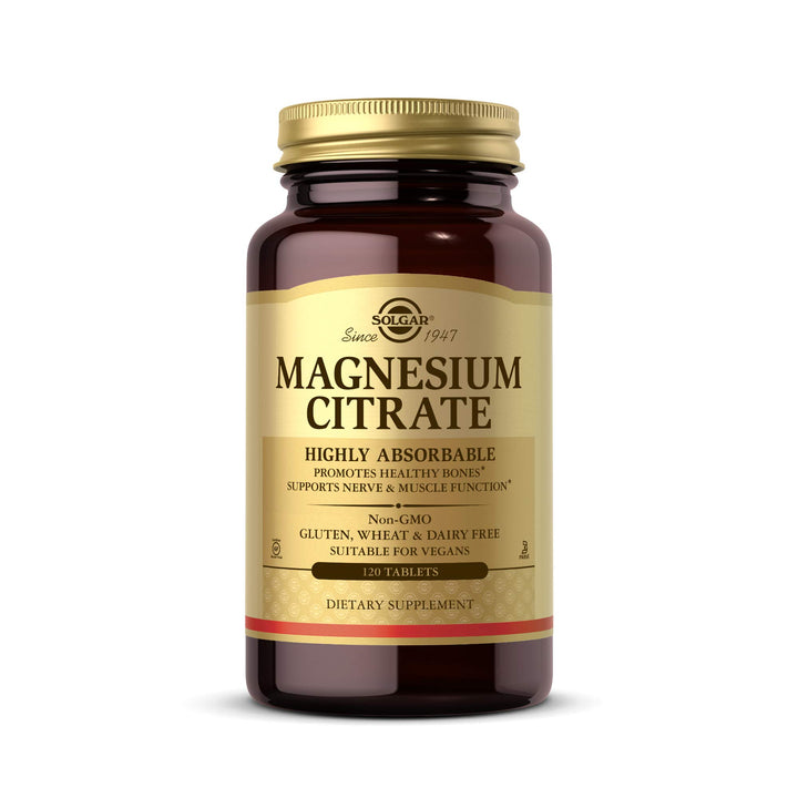 Solgar Magnesium Citrate, 120 Tablets - Promotes Health