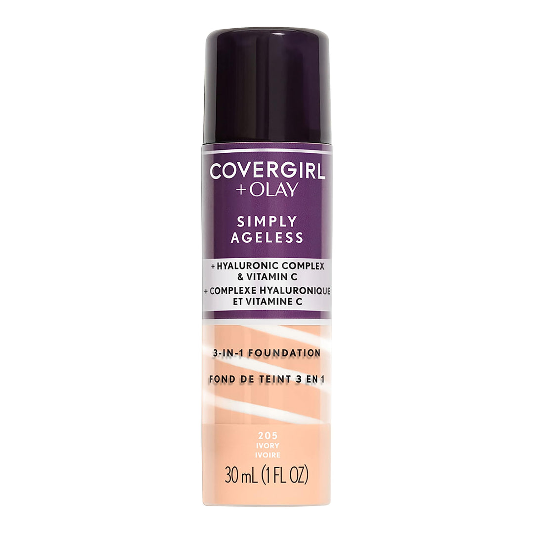 COVERGIRL & Olay Simply Ageless 3-in-1 Liquid Foundation, Ivory