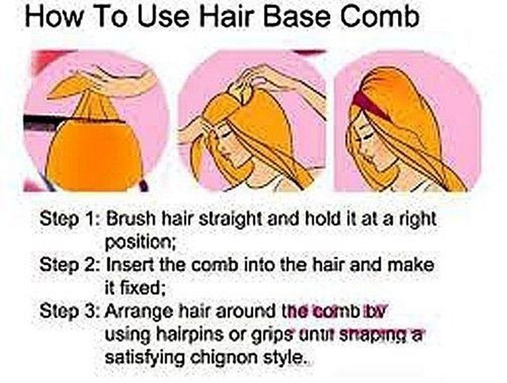 Beige : 1PC Charming BUMP IT UP Volume Inserts Do Beehive hair styler Tool Hair Comb Hot