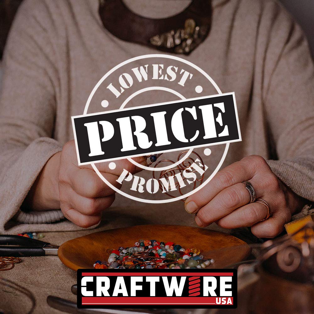 Solid Bare Copper Wire Square, Bright, Dead Soft, 25 Feet, 20 Gauge