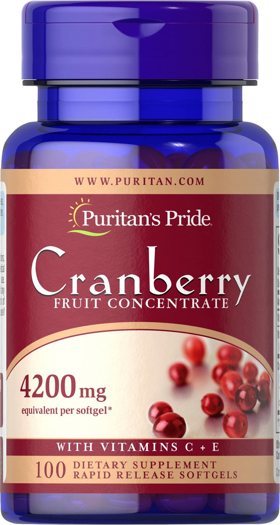 Puritan's Pride Cranberry Fruit Concentrate with C 