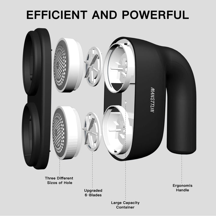 Fabric Shaver and Lint Remover, 7 Pieces, Electric Sweater Shaver to Remove Pilling Fuzz Remover, Remove Clothes Fuzz, Lint Balls, Pills, Bobbles