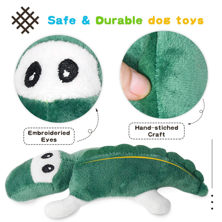 Squeaky Dog Toys for Puppy Small Medium Dogs, Stuffed Samll Dog Toys Bulk with Plush Pet Doggie Toy Set, Cute Safe Pet Chew 12 Pack for Puppies Teething