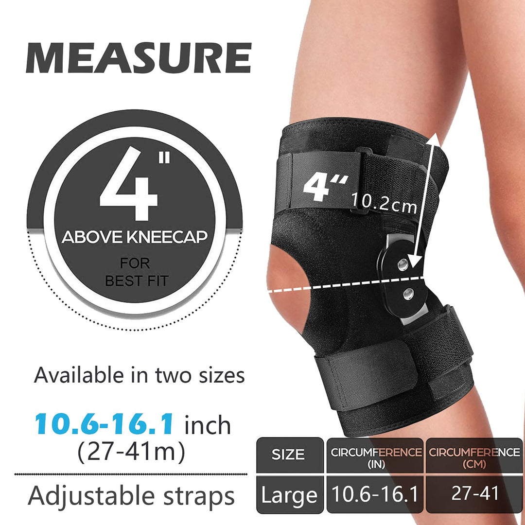 OLAMTAI Knee Brace with side stabilizers, Adjustable Kn