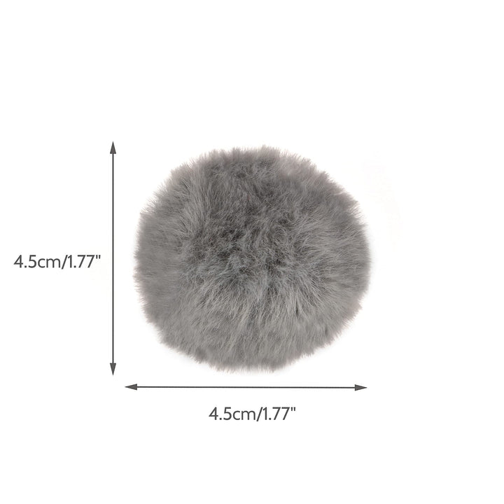 CHIWAVA 24PCS 1.8 Catnip Furry Cat Toys Ball Soft Pom Pom Balls Kitten Chasing Quiet Play Assorted Color