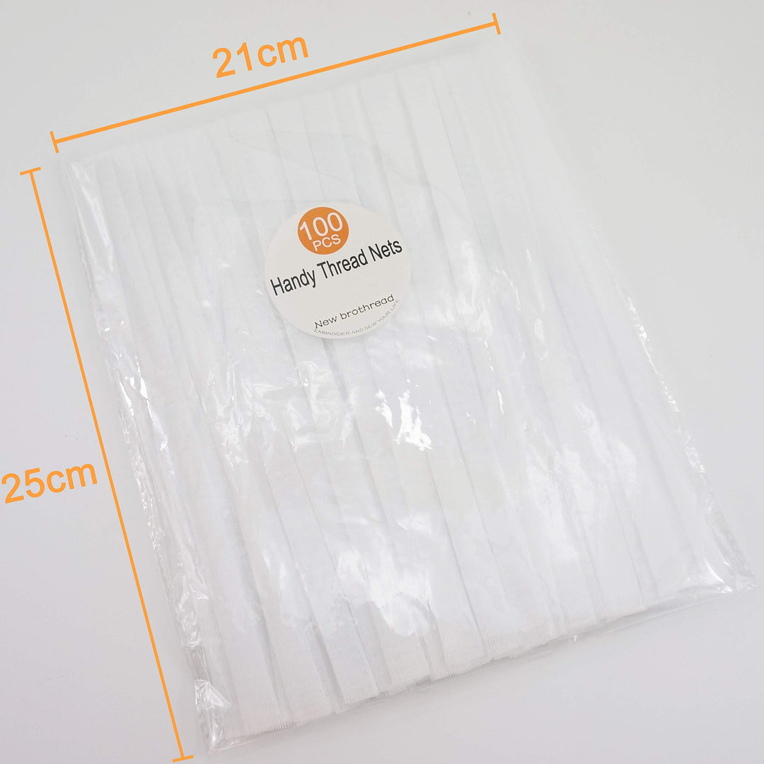 100pcs Thread Net Spool Saver for Different Sizes of Embroidery Sewing Quilting and Serger Thread Spools/Cones - 9.8 (25cm) Long Each Piece