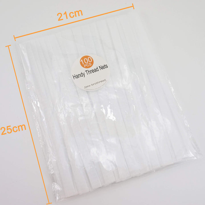 100pcs Thread Net Spool Saver for Different Sizes of Embroidery Sewing Quilting and Serger Thread Spools/Cones - 9.8 (25cm) Long Each Piece