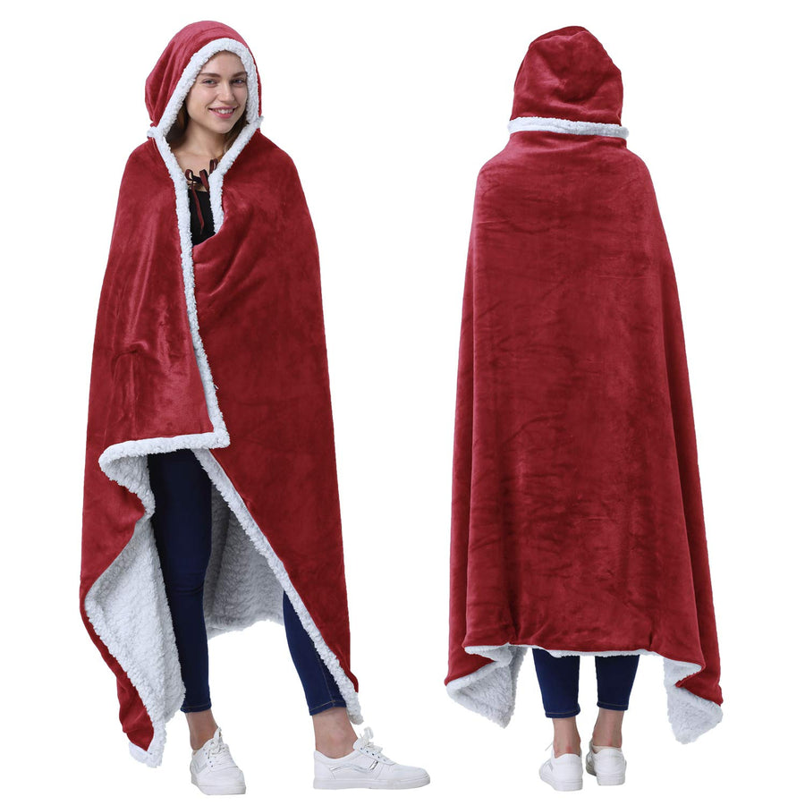 Catalonia Hooded Blanket Poncho | Wearable Blanket Wrap