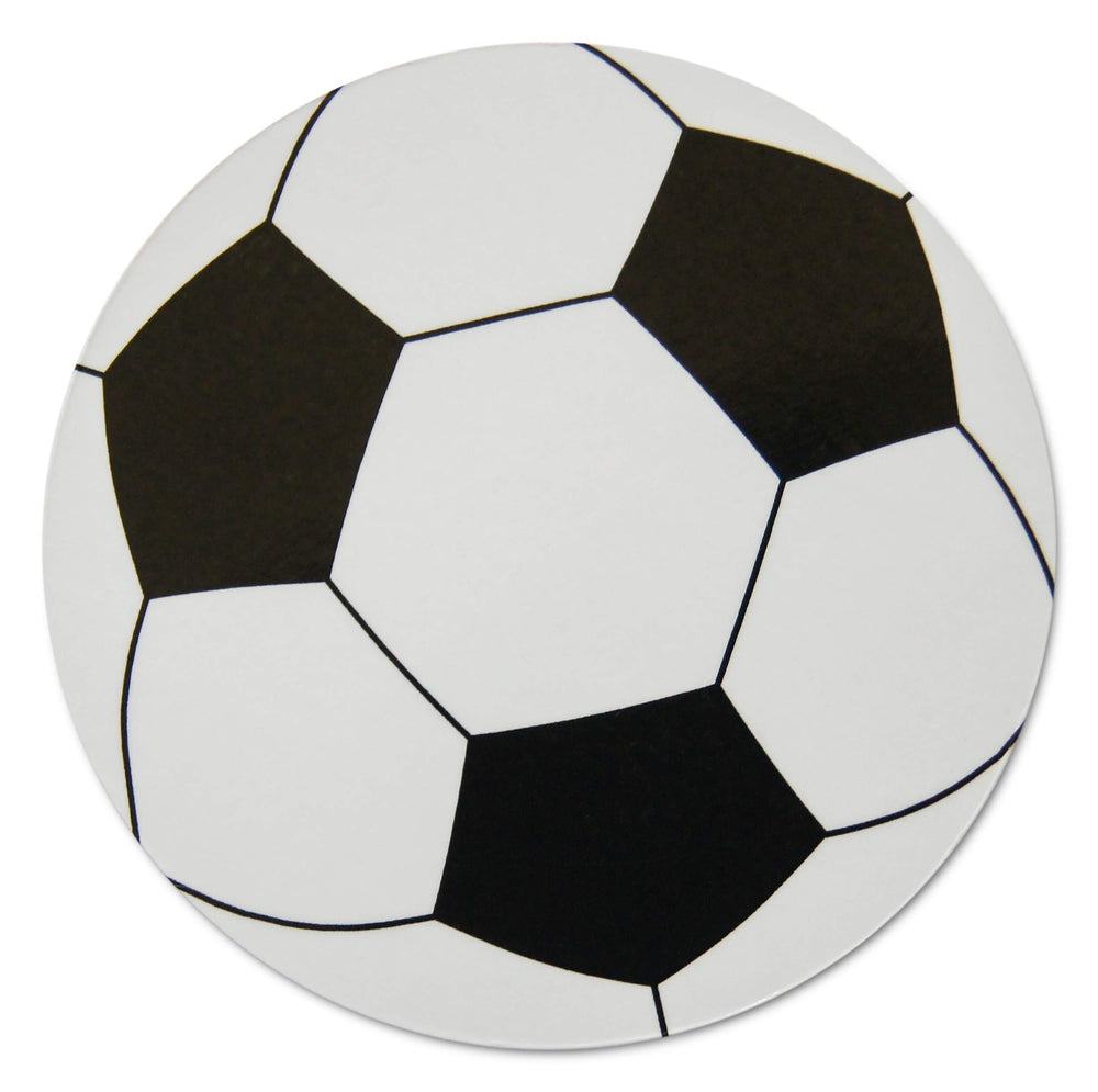Soccer Ball Circle Decorations Small Refrigerator Magnet Set Miniature Design (12 Pieces)