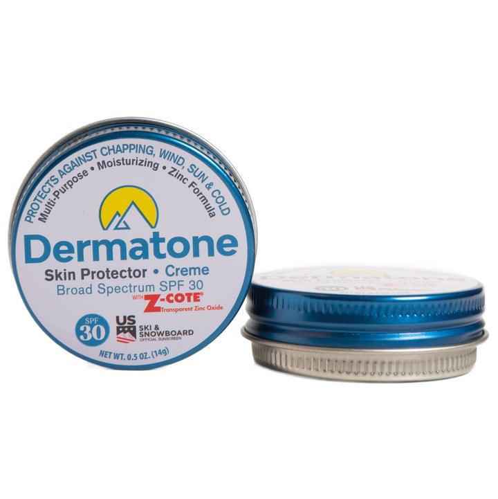 Dermatone Skin Protector w/Zinc | Stocking Stuffer Skin Balm for Face &amp; Lips | Barrier Cream for Sun, Wind &amp; Cold | SPF 30 Zinc Sunscreen | Moisturize Heal &amp; Repair Dry Skin, 0.5 oz