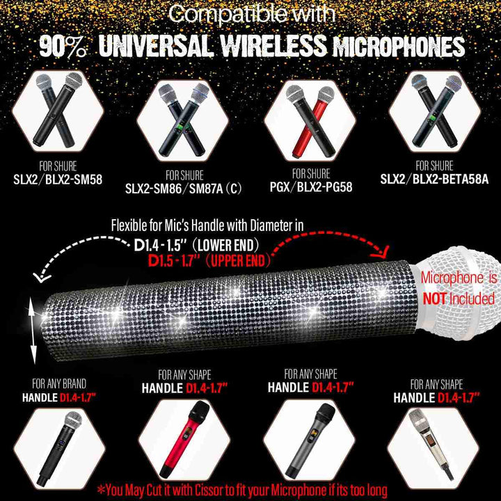 RK Black Mic Handle Body Cover for Universal Wireless M