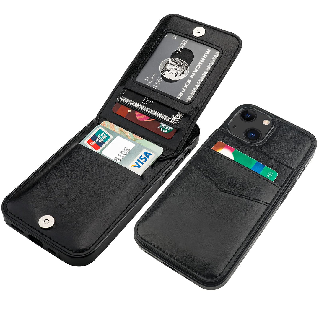 KIHUWEY Compatible with iPhone 13 Case Wallet with Cred